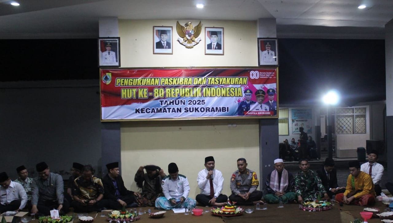 Khidmatnya Malam Tasyakuran HUT RI ke-80 di Kecamatan Sukorambi Khidmatnya Malam Tasyakuran HUT RI ke-80 di Kecamatan Sukorambi