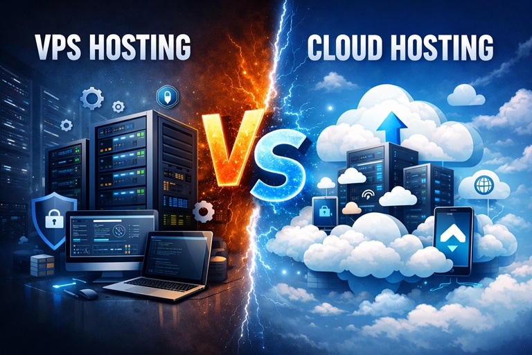 VPS vs Cloud Hosting: Mana Lebih Efektif untuk Produktivitas Digital? VPS vs Cloud Hosting: Mana Lebih Efektif untuk Produktivitas Digital?