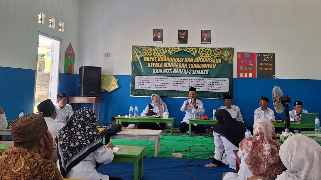 Rapat Koordinasi dan Halal Bihalal KKM MTsN 2 Jember, Bahas Optimalisasi Data dan Kualitas Madrasah